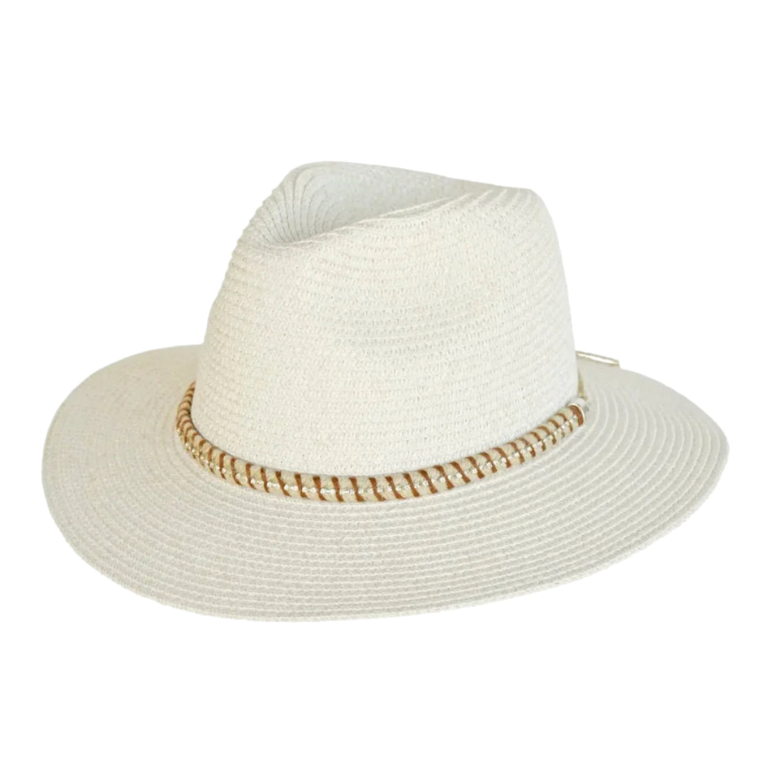 360Five Women's Fedora Hat | Sharon | Ivory