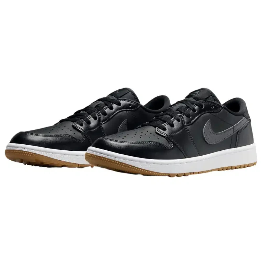 Nike Air Jordan 1 ゴルフ　Low ブラック Nike Air Jordan 1 Low Black Mens Golf Shoes - House of Golf