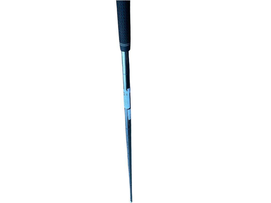 Blue and black golf club with adjustable grip