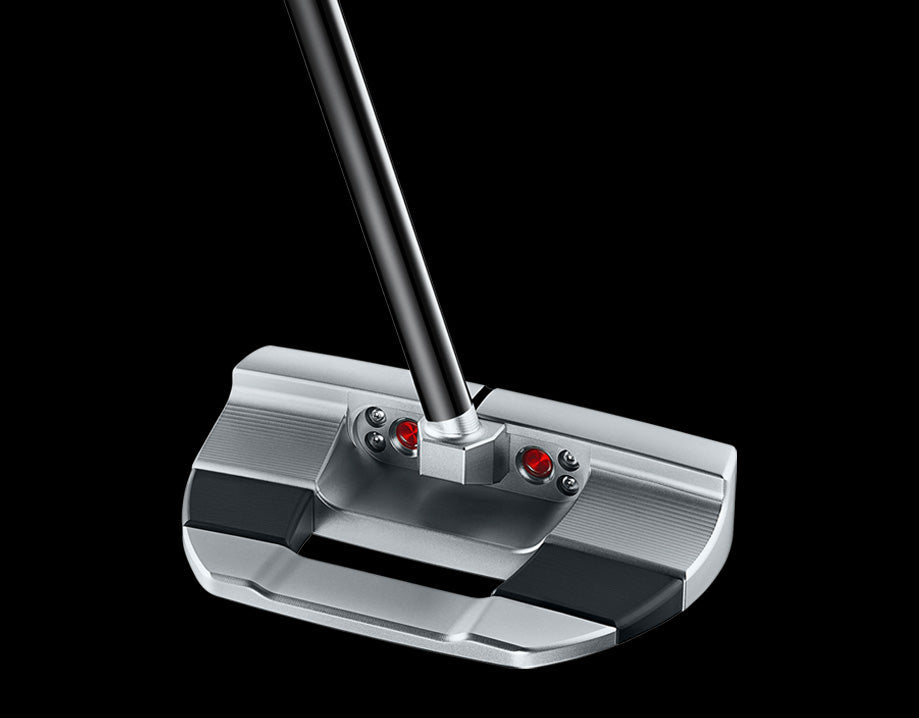 Scotty Cameron Fast Back Onset Centre silver putter with red accents