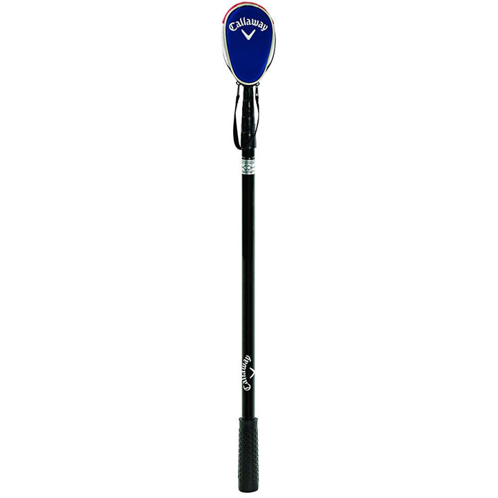Blue and silver callaway golf club head cover with adjustable strap
