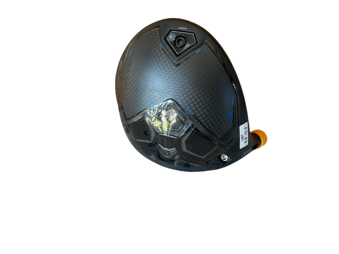 Carbon fiber motorcycle helmet with integrated led light and yellow visor.