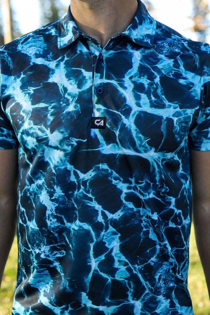 Custom Apparel Men's Funky Golf Shirt | Water Hazard