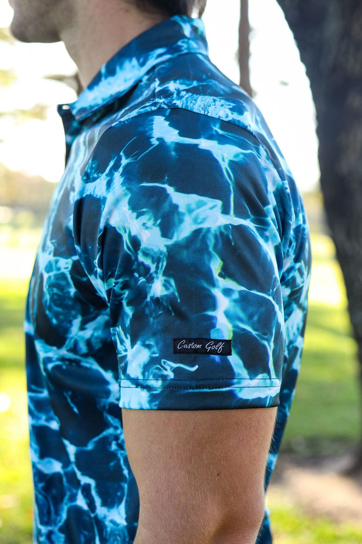 Custom Apparel Men's Funky Golf Shirt | Water Hazard