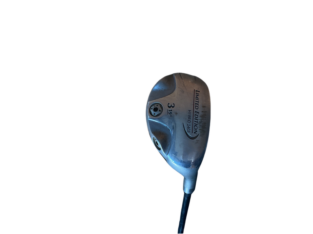 35-degree wedge golf club with a sleek silver finish and black shaft.