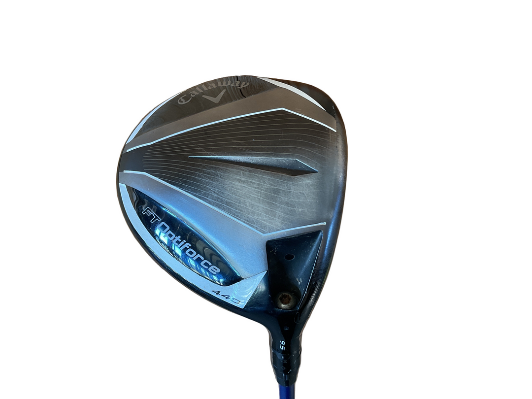 Callaway golf fairway wood head, black and silver with a sleek design.