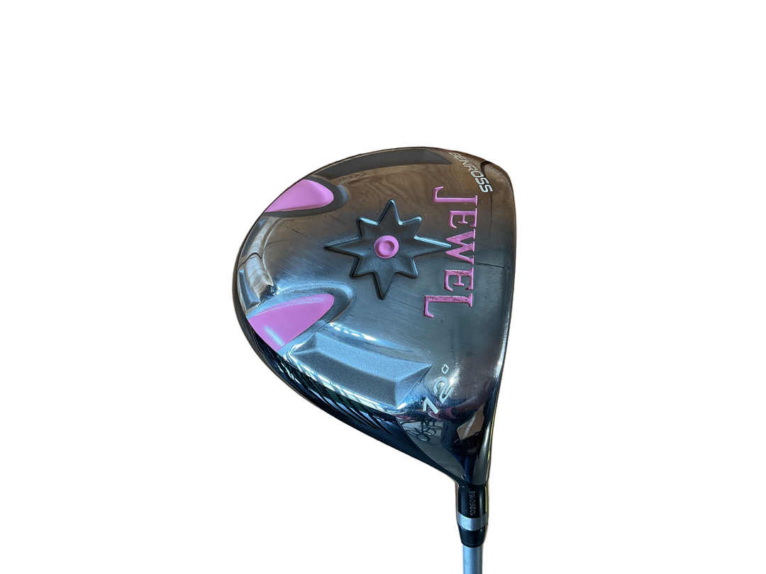 Jewel golf club with black and purple accents, featuring a star design on the head.