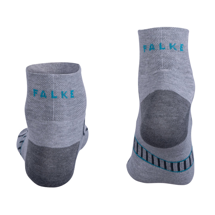 Falke Golf Socks Ultralight Anklet in gray with teal accents