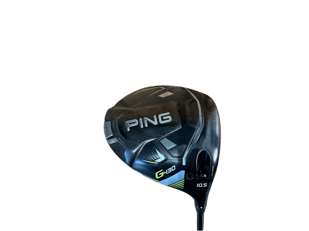 Ping g-30 driver with black and blue accents, featuring a sleek design.
