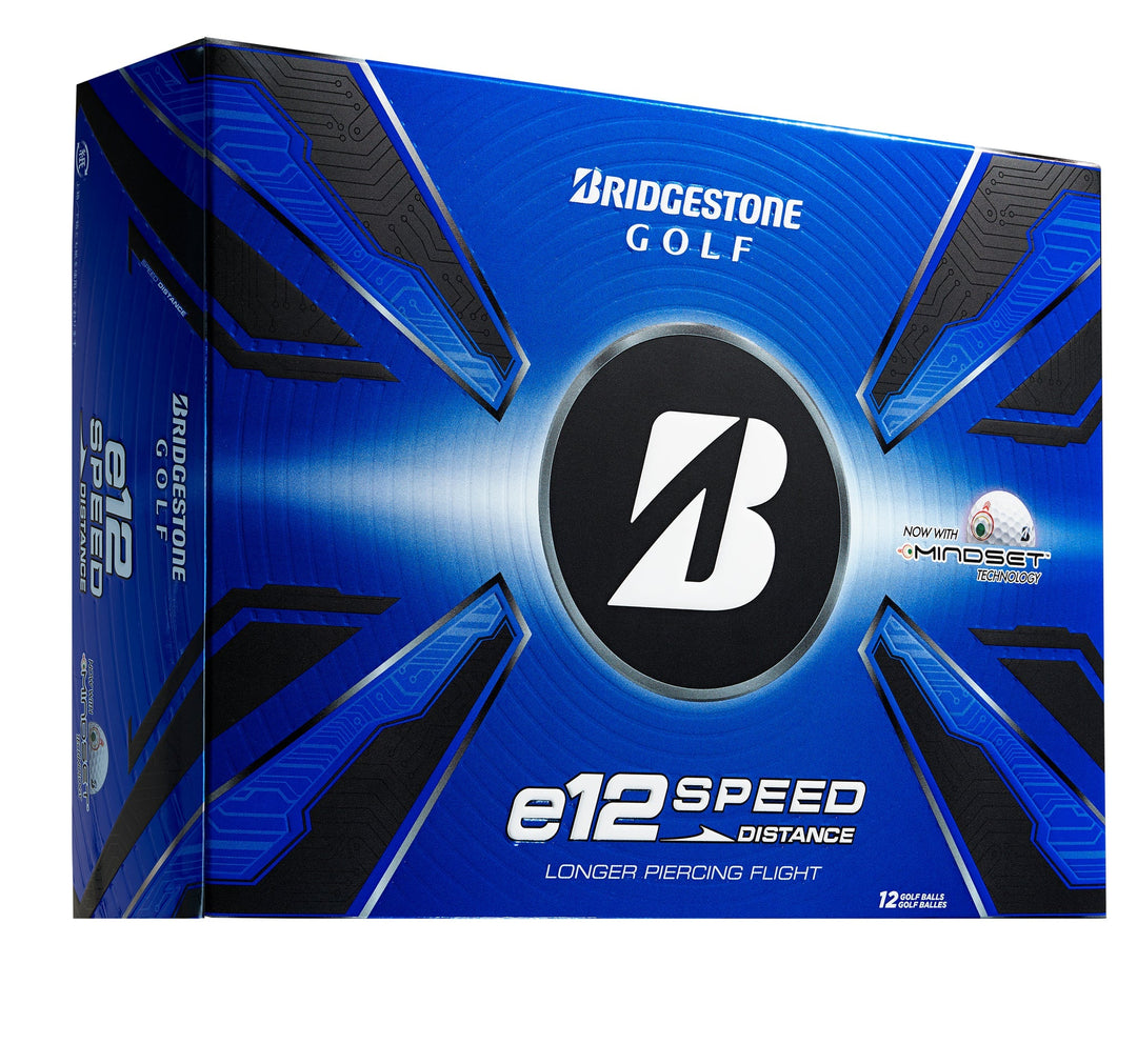 Bridgestone e12 speed distance golf ball box.