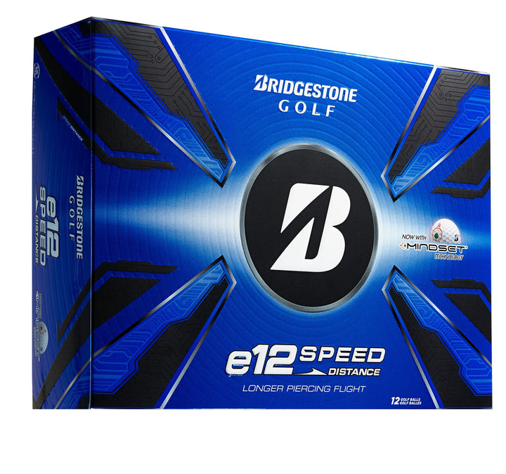 Bridgestone e12 speed distance golf ball box.
