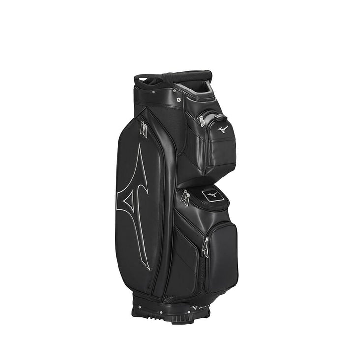 Black Mizuno Tour 14-Way Golf Cart Bag with White Logo