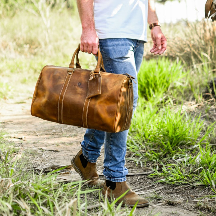 Balvaro Vintage Leather Urban Travel Bag