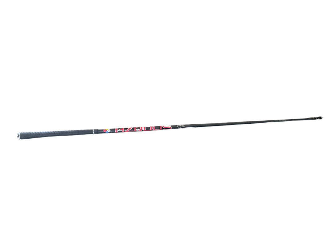 Black and pink fishing rod with camouflage pattern, likely made of fiberglass or graphite.