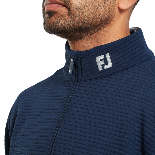 FootJoy Men's Golf Jersey | Quilt Texture Chill-Out | Navy