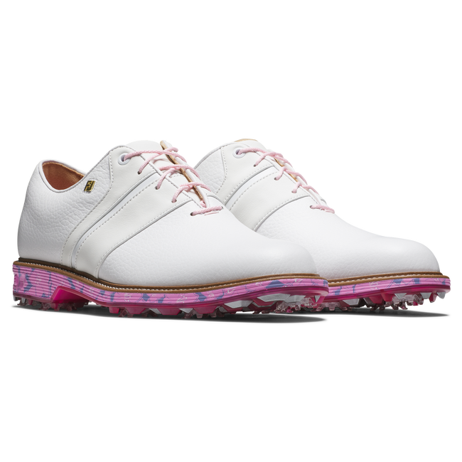 Footjoy Men's Golf Shoes | Limited Edition | Premiere Spring Bloom | White/Pink/Lilac