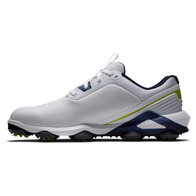 Footjoy Men's Golf Shoes | Tour Alpha | White/Navy/Lime