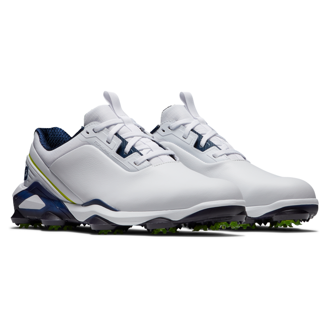 Footjoy Men's Golf Shoes | Tour Alpha | White/Navy/Lime
