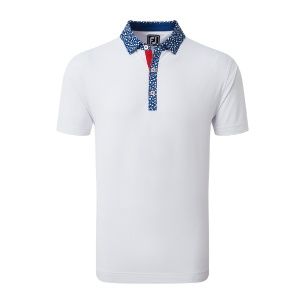 Footjoy Red White And Blue Golf Polo FootJoy Golf Course Doodle