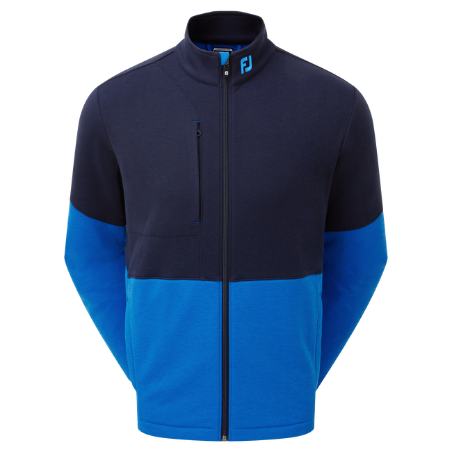 MEN'S FOOTJOY SWEATER EU COLOUR BLOCK FULL ZIP | NAVY/BLUE