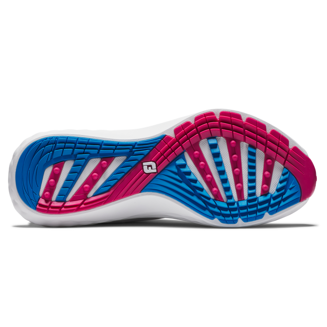 Pink and blue dna-inspired sneaker with white sole, nike air max design.