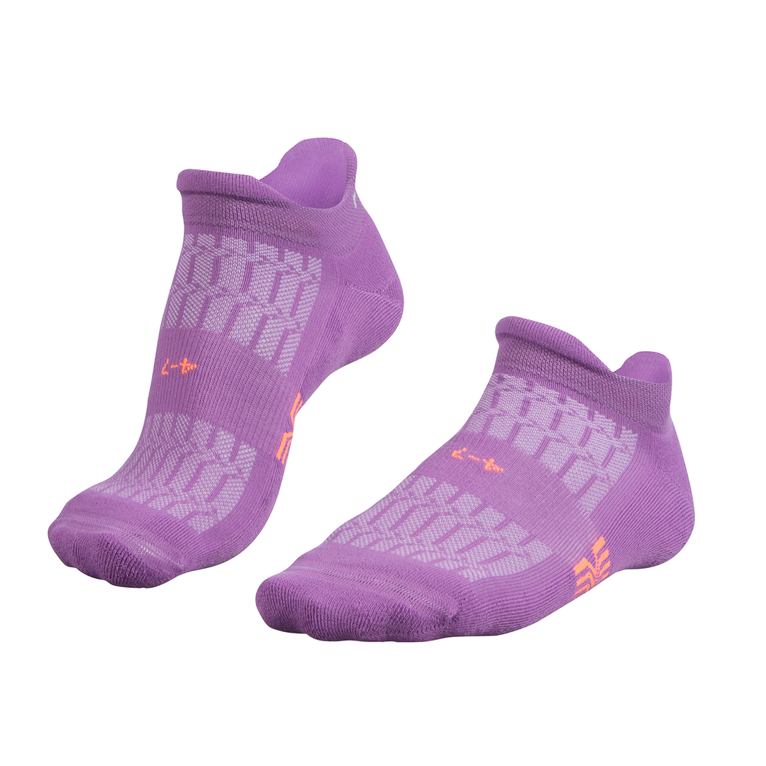 Purple Falke Golf Socks with grip pattern and cushioned heel