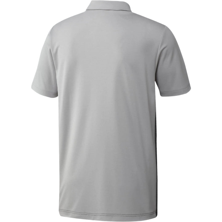 Adidas Men's Golf Shirt | 3 Stripe Block | Grey/Grey