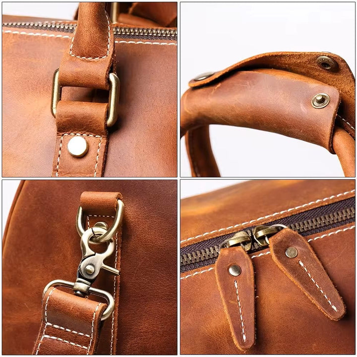 Balvaro Vintage Leather Urban Travel Bag
