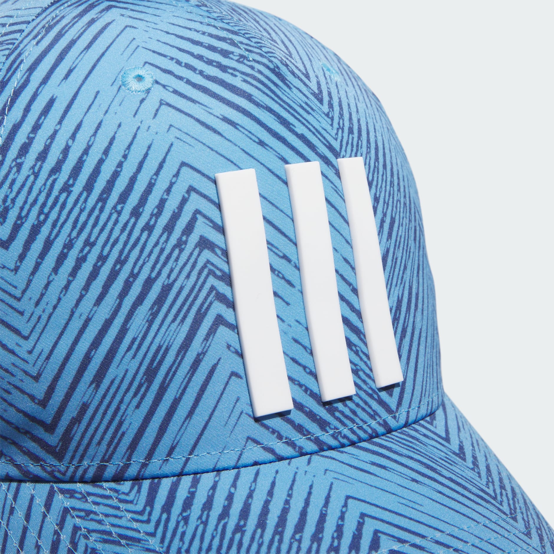 Adidas Men s Golf Cap Tour 3 Stripe Print Blue White