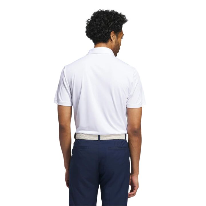 Adidas Men's Golf Shirts | Core Chest Stripe | White
