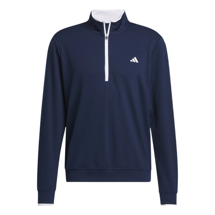 Adidas Men's Golf Sweatshirt | Light Weight | Quarter Zip | Navy/White