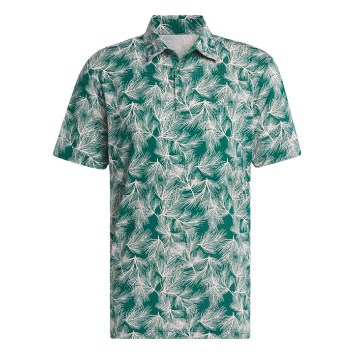 Adidas Men's Golf Shirt | Pine Print | Green