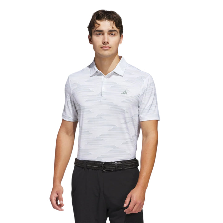 Adidas Men's Golf Shirt | Polo | White/Green