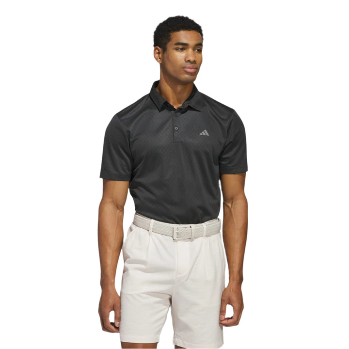 Adidas Men's Golf Shirt | Polo | Core Print | Carbon/Black
