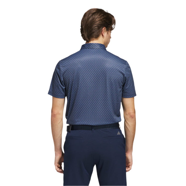 Adidas Men's Golf Shirt | Polo | Core Print | Navy/White