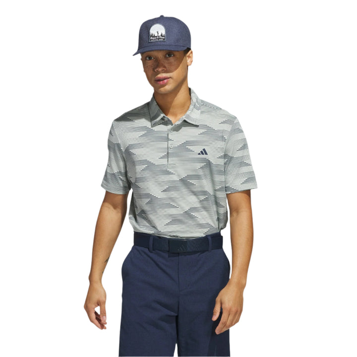 Adidas Men's Golf Shirt | Polo | Wonsil | Grey White
