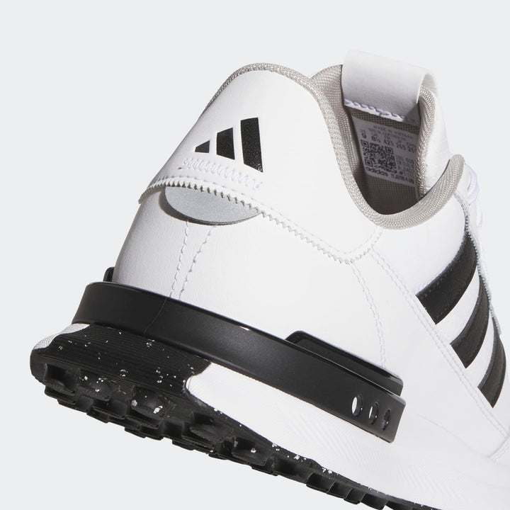 Adidas Men's Golf Shoes | S2G Leather Spikeless | White/Black/Grey