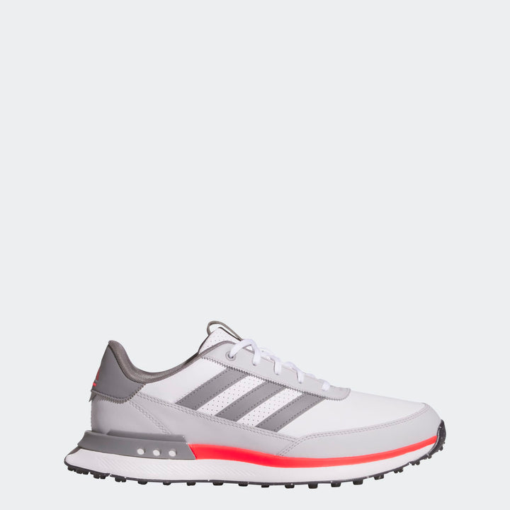 Adidas Men's Golf Shoes | S2G Leather Spikeless | White/Grey/Red