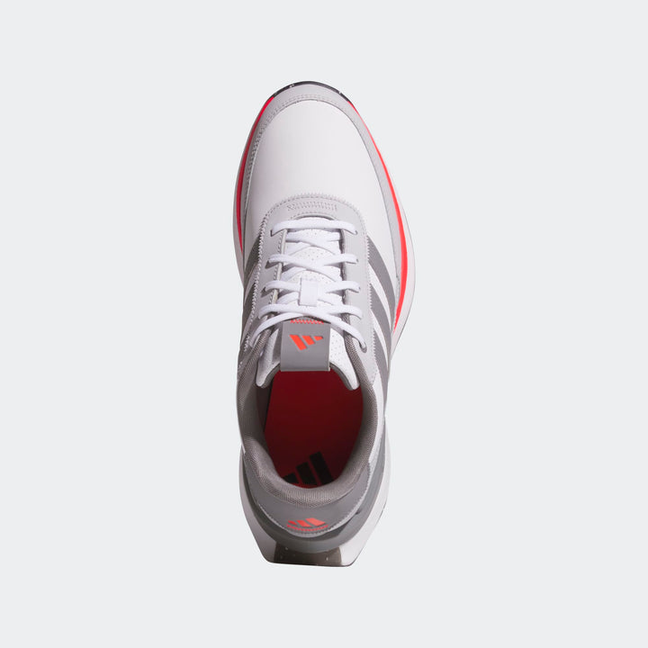 Adidas Men's Golf Shoes | S2G Leather Spikeless | White/Grey/Red