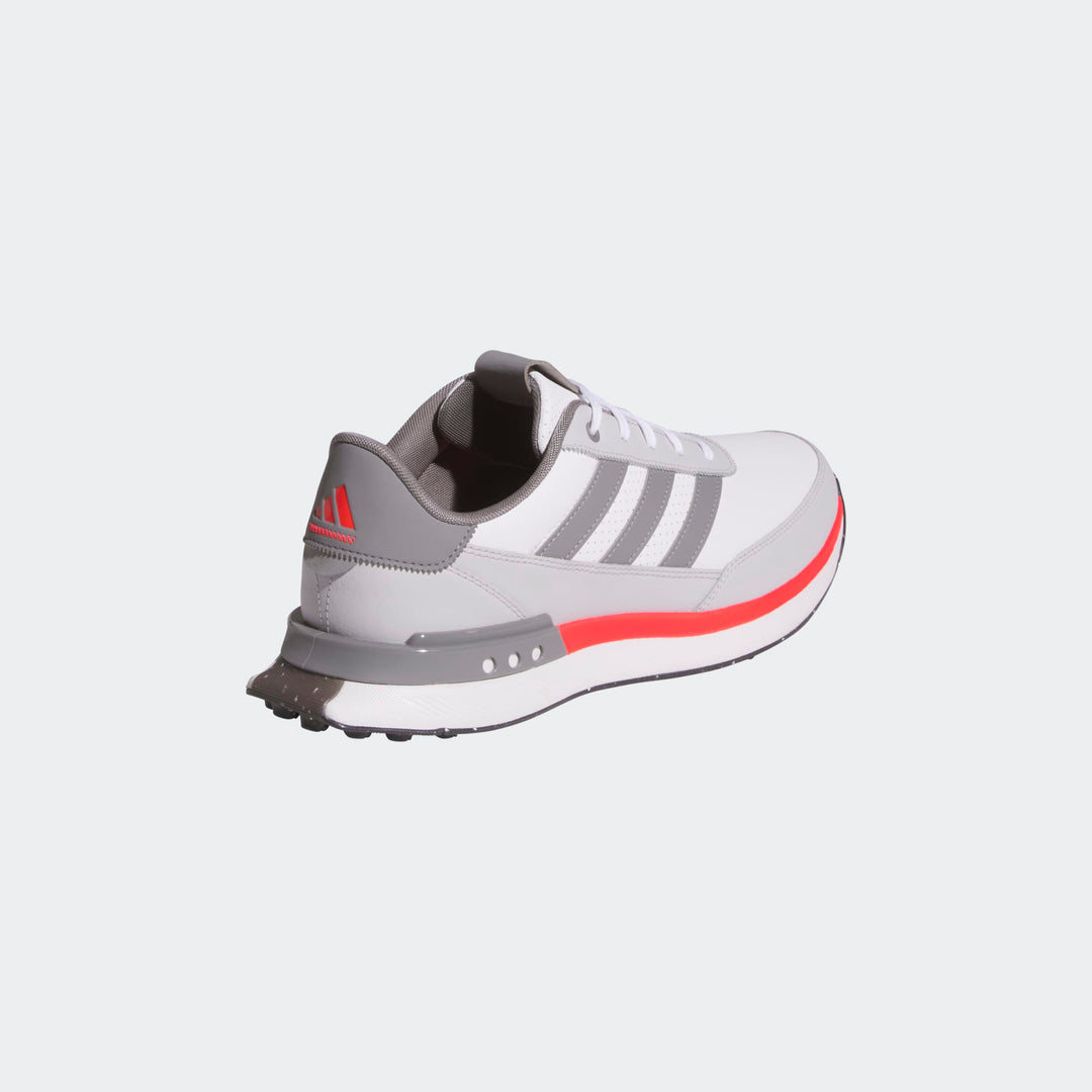 Adidas Men's Golf Shoes | S2G Leather Spikeless | White/Grey/Red