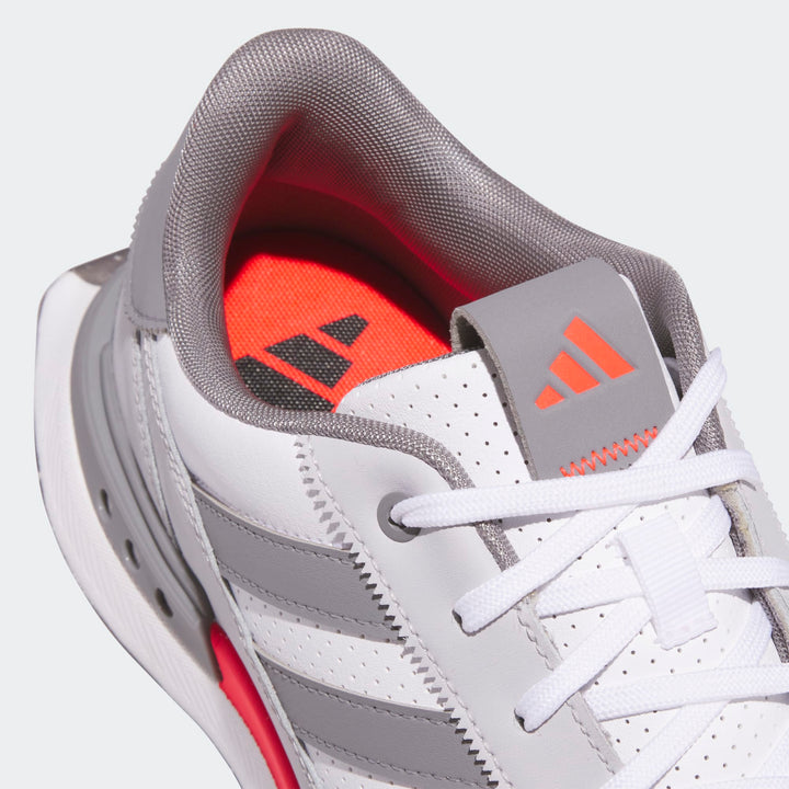 Adidas Men's Golf Shoes | S2G Leather Spikeless | White/Grey/Red