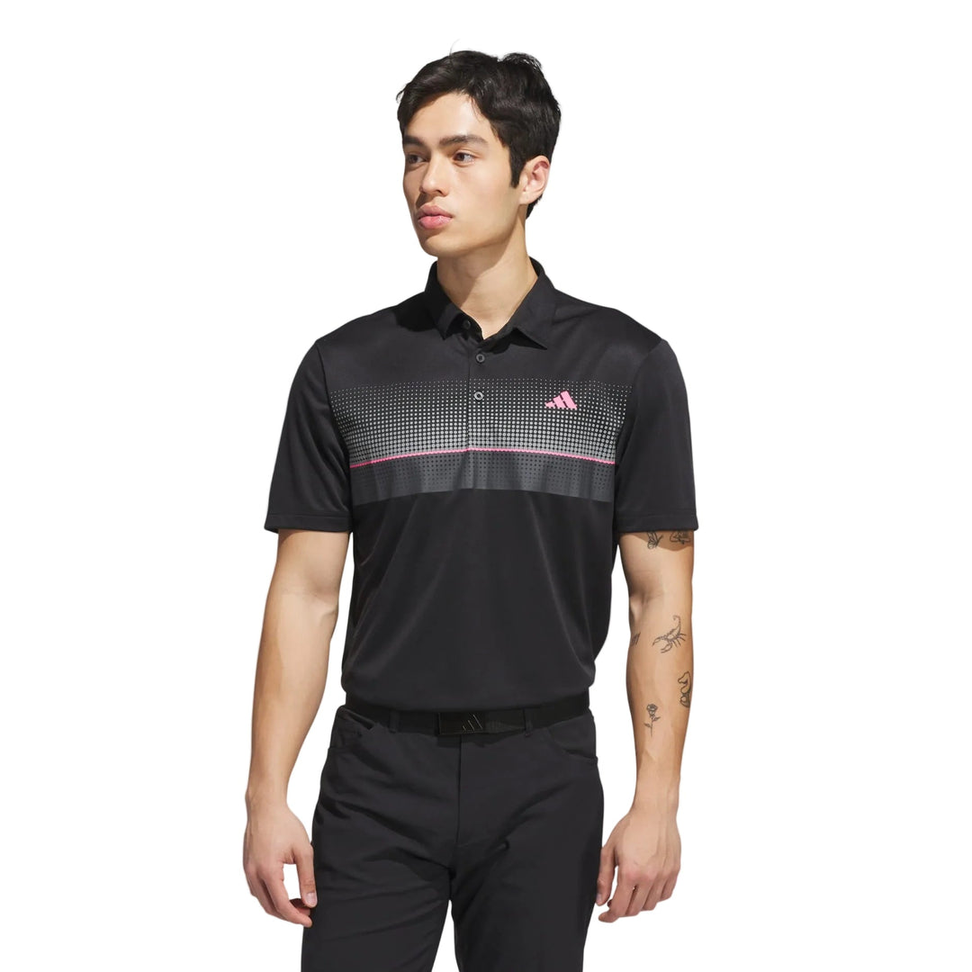Adidas Men's Golf Shirt | Performance Allover Print Polo