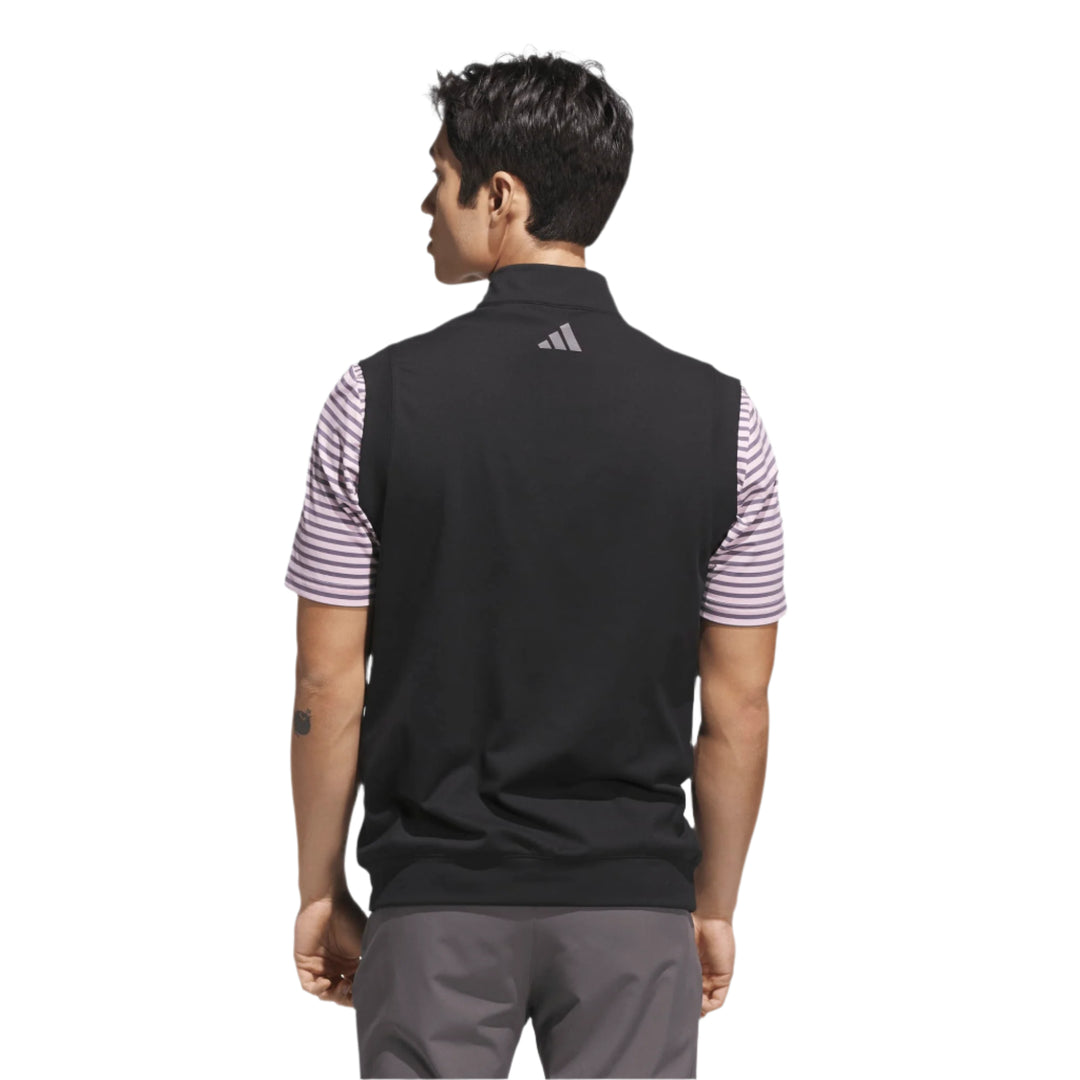 Adidas Men's Golf Jacket | Sleeveless 1/4 Zip | Black