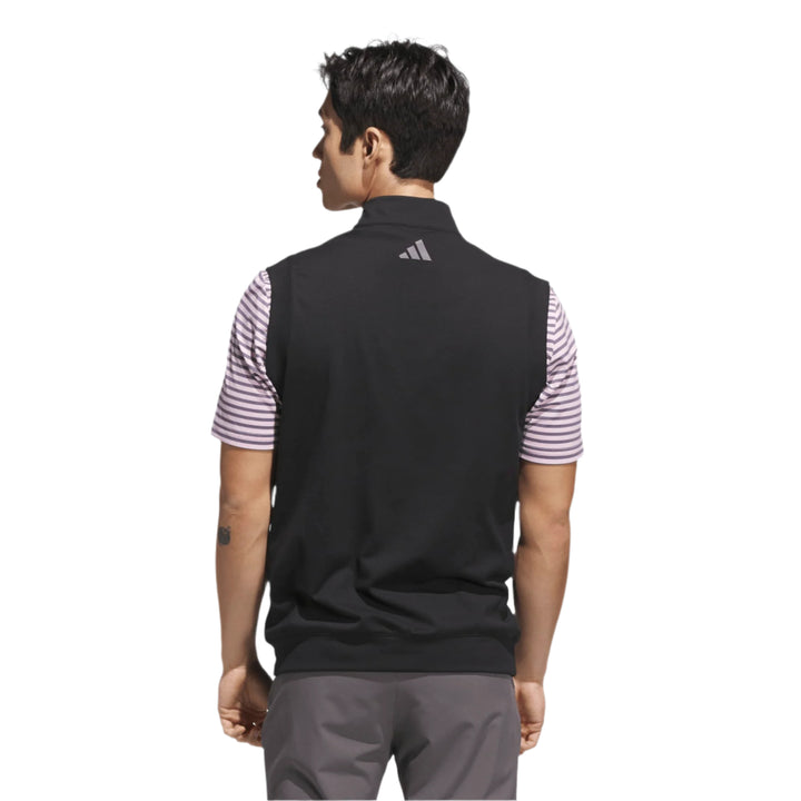 Adidas Men's Golf Jacket | Sleeveless 1/4 Zip | Black