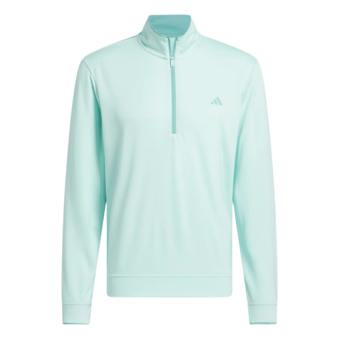Adidas Men's Golf Sweatshirt | Core Light Weight | Quarter Zip | Mint Blue
