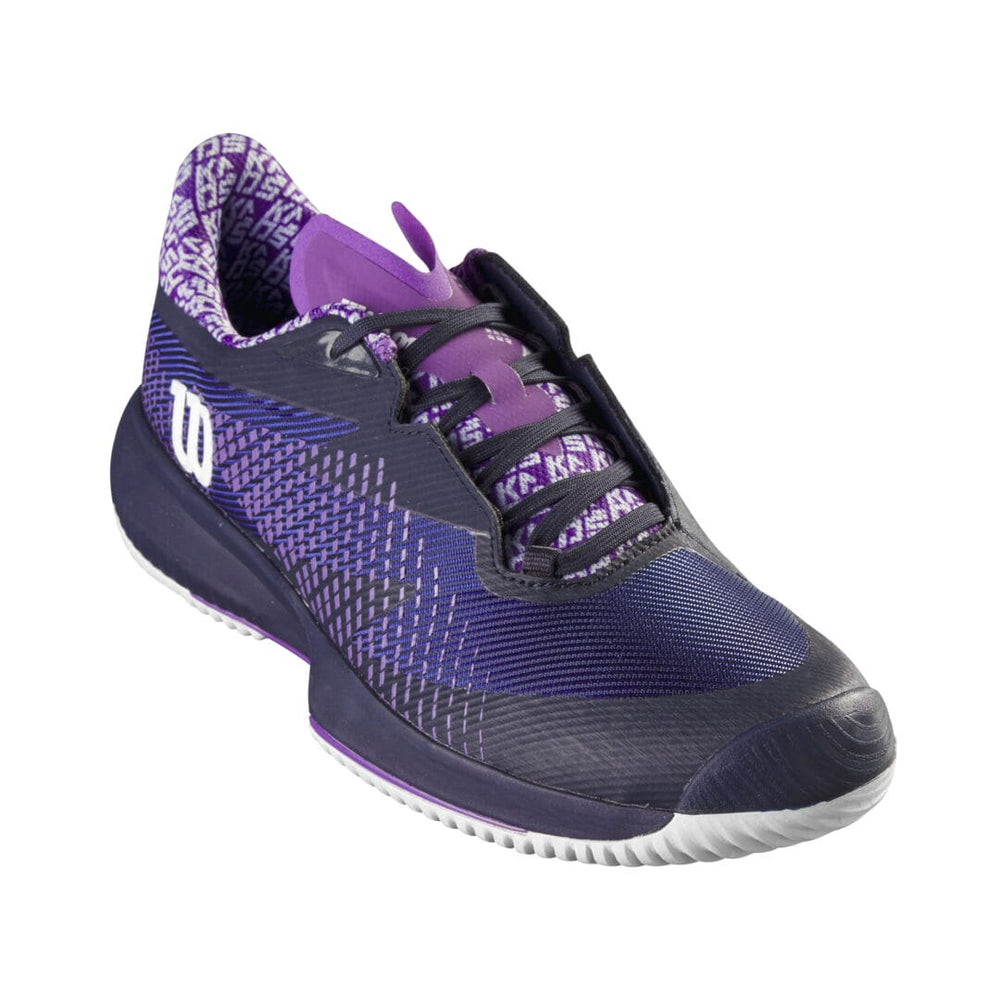 Wilson Kaos Swift 1.5 ladies tennis shoe in navy blazer and royal lilac