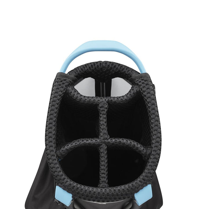 Mizuno K1LO 22 black and blue woven golf stand bag with handle
