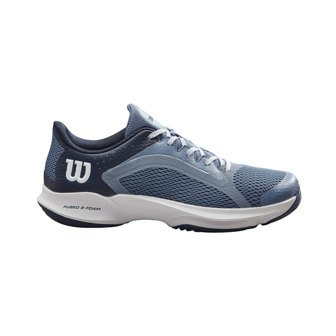 Wilson Hurakn 2.0 Ladies Padel Shoe in Navy Blue and Gray Mesh