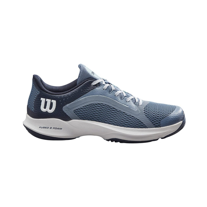 Wilson Hurakn 2.0 Ladies Padel Shoe in Navy Blue and Gray Mesh