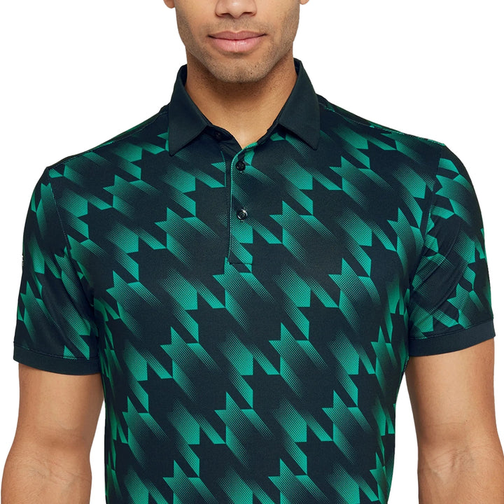 Galvin Green Miles navy golf green houndstooth polo shirt